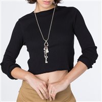 Collana Unode50 Donna Man Ojito in Lega metallica COL1124BPLMT0U - COL1124BPLMT0U
